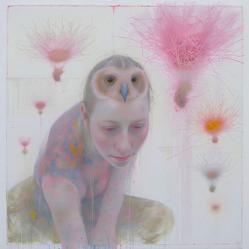 Surrealistische samensmelting: mens en natuur