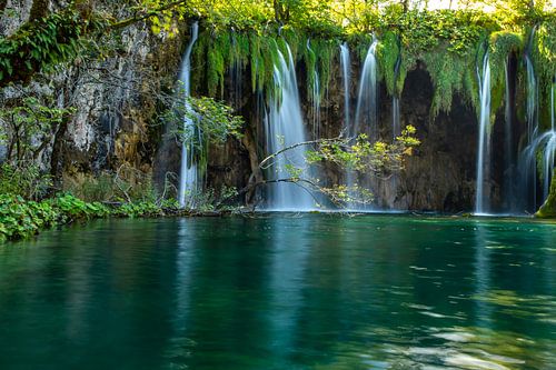 Waterfalls in National Park Plitvička Jezera, Croatia