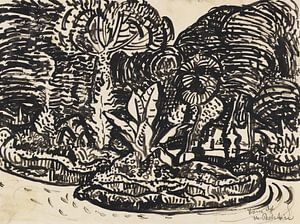 Max Pechstein, Italienischer Garten, 1907