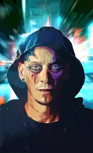 Cyberpunk Guy - 2077 Blade Runner Style - The Future Is Now! by Jakob Baranowski - Photography - Video - Photoshop