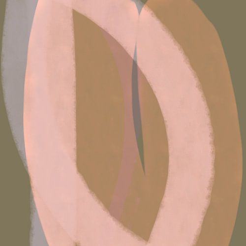 Neutrale pastelkleuren. Roze, bruin, lila.