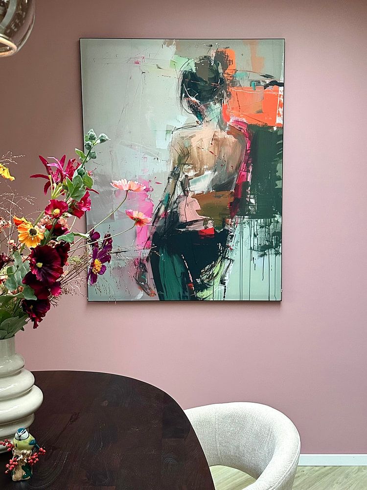 Portrait figuratif, moderne et abstrait  par Carla Van Iersel 