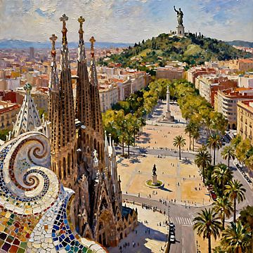 Barcelona, Spanien 1 von Johannas Art Creations