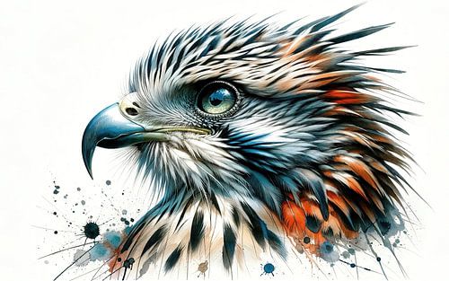 Levendig Adelaar Close Up Portret