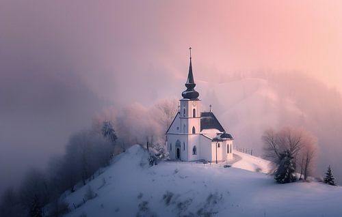 Winter mountain landscape