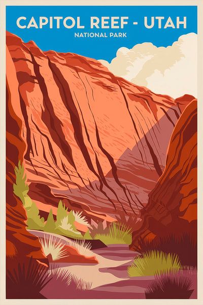 Capitol Reef - Utah by Poster Art Shop