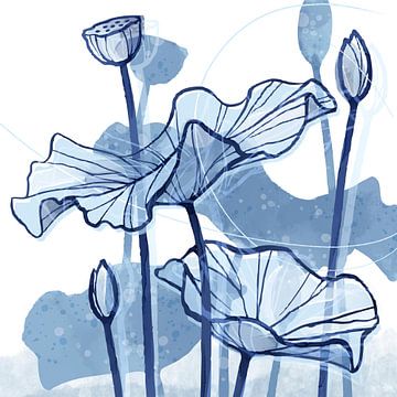 Lotus Delfstblauw 02 van Ingrid Joustra