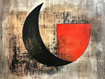 Black Moon | Crescent Meets Block by Modern Collection