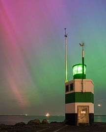 Nordlicht am IJmuiden Pier 1 von Jeroen de Jongh Fotografie