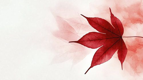 Levendige rode herfstbladeren