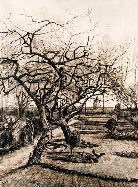 Vincent van Gogh. Wintertuin in Neunen van 1000 Schilderijen