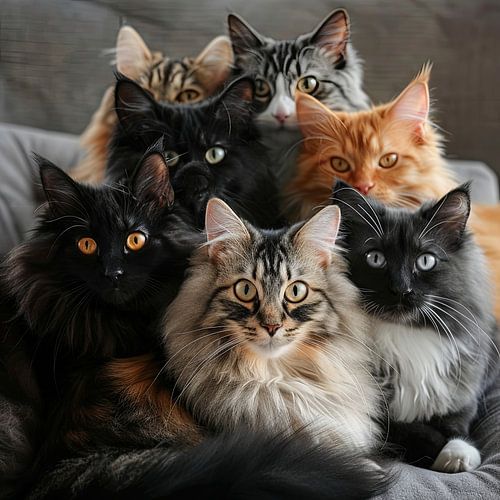 katten in en rondom huis