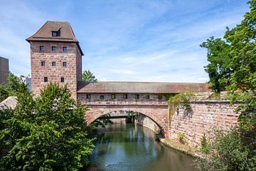 Hübnerstor, Old Town, Nuremberg, Bavaria, Germany, Europe
