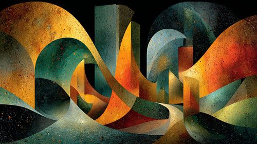 Art with colour abstract