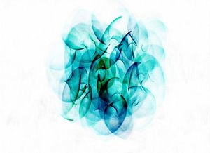 Abstract in blauw