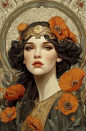 Art Nouveau portret no.12 von Studio BB