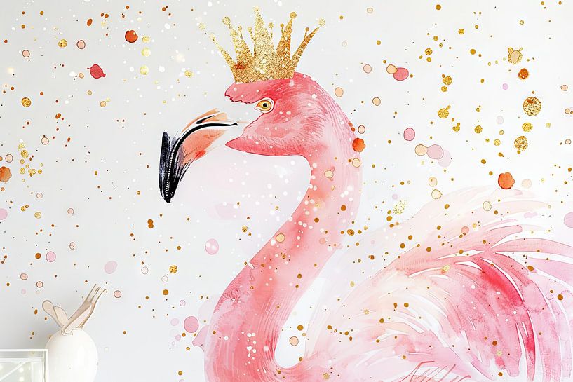 Flamingo Queen by Poster Art Shop