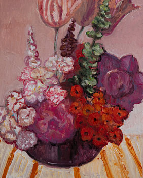 Roze en oranje