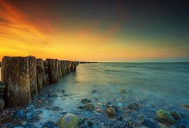 Buhnen am Meer von Frank Herrmann