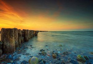 Buhnen am Meer
