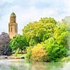 Vue sur le Peperbus à Zwolle, Overijssel. sur Danny de Klerk