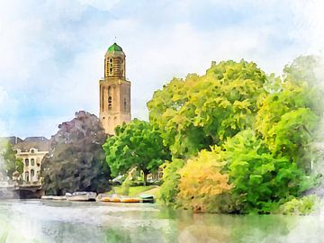 Blick auf den Peperbus in Zwolle, Overijssel. von Danny de Klerk