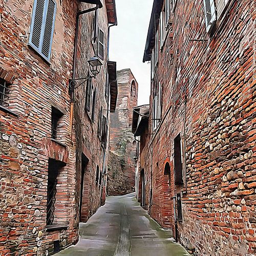Straatje Citta della Pieve Umbrië