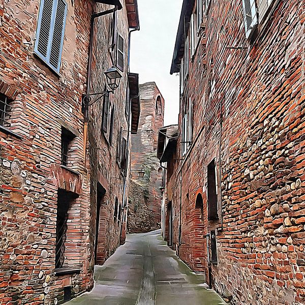 Alleyway Citta della Pieve Umbria by Dorothy Berry-Lound