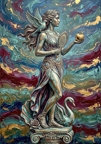 Godin Aphrodite – Op de zuil van de schoonheid