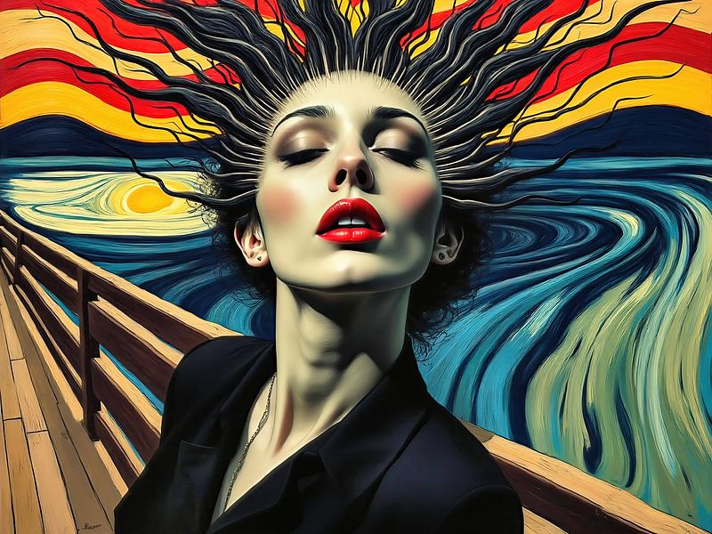 portret van een verdwaalden vrouw van The Photo Artist