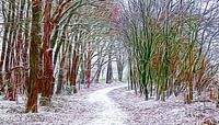 Winter-Wald von Caroline Lichthart Miniaturansicht