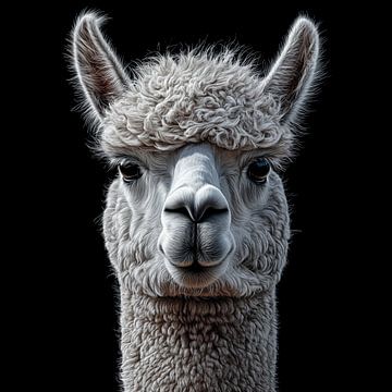 Alpaca portret van TheXclusive Art