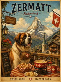 Des Saint-Bernard à Zermatt sur Erika Kaisersot