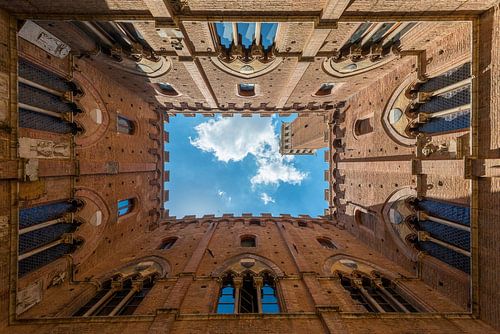 Torre del Mangia in Siena, Toscane