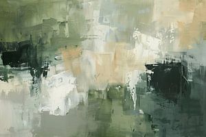 Zusammenspiel von Grün, Grau und Beige