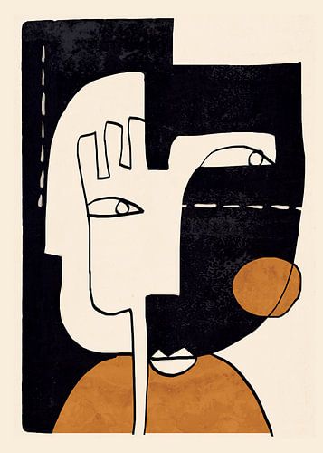 Abstraktes Gesichtsporträt