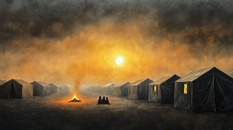 Refugee camp by Frank Heinz