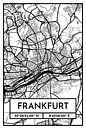 Frankfurt - Stadsplattegrondontwerp Stadsplattegrond (Retro) van ViaMapia thumbnail