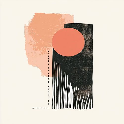 Formes abstraites orange