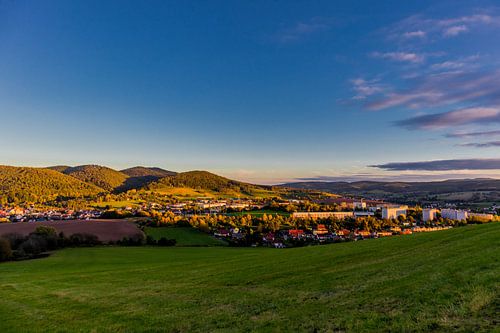 Avondwandeling door het mooie avondlicht van Schmalkalden