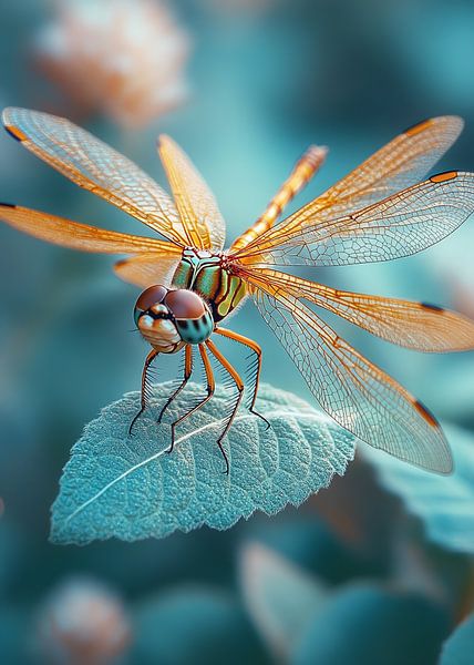 The Dragonfly in Flight by R Pevitanada