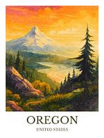Bezaubernder Kunstdruck von Oregon, USA