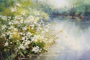 Impressionistische Teichlandschaft von ARTemberaubend