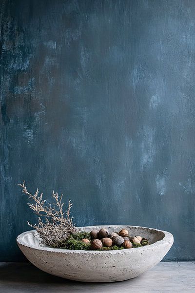 Minimalist bowl with nature decor by Imperial Art House