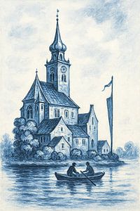 Uitzicht over het water