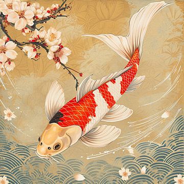 Japanese Koi van Liv Jongman