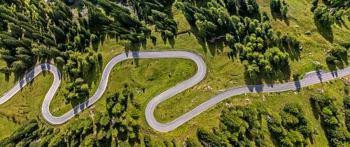 Bergroute in de Dolomieten