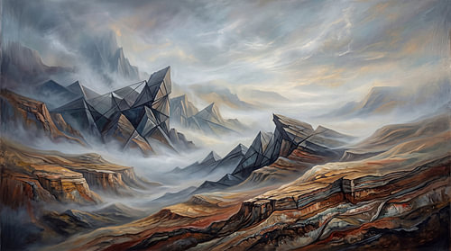Kristalhelder berglandschap