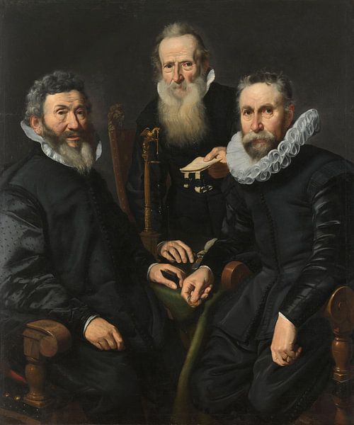 Gruppenbildnis eines unbekannten Kollegs, Thomas de Keyser, von Meisterhafte Meister