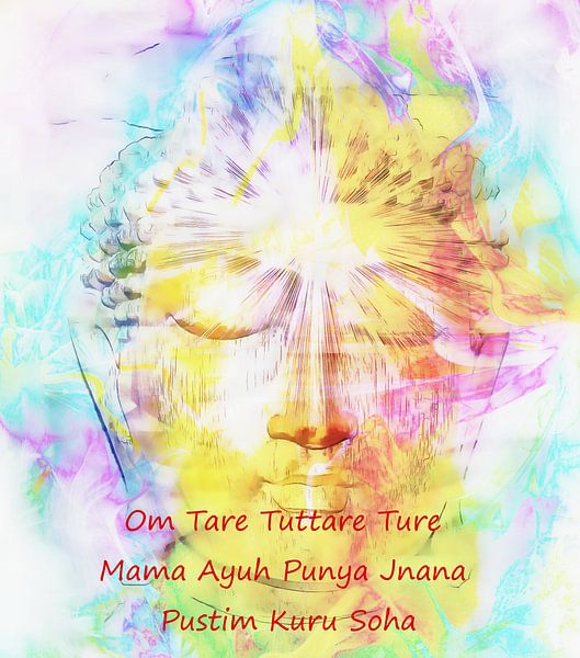 Om Tare Tuttare Ture Mama Ayuh Punya Jnana Pustim Kuru Soha von Dorothy Berry-Lound